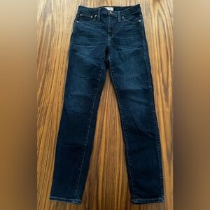 Madewell Dark Blue Denim High Rise Skinny Jeans Size 28